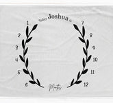 Botanical Gender Neutral Milestone Blanket